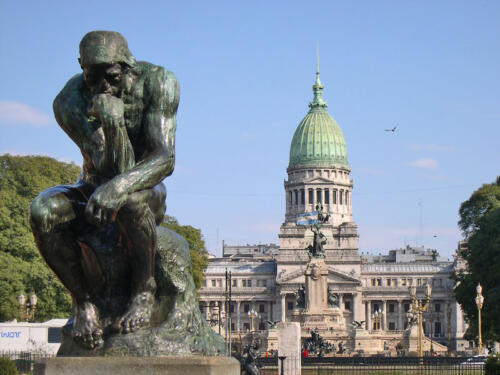 Buenos-Aires-Plaza-Congreso-Pensador-de-Rodin-Argentina